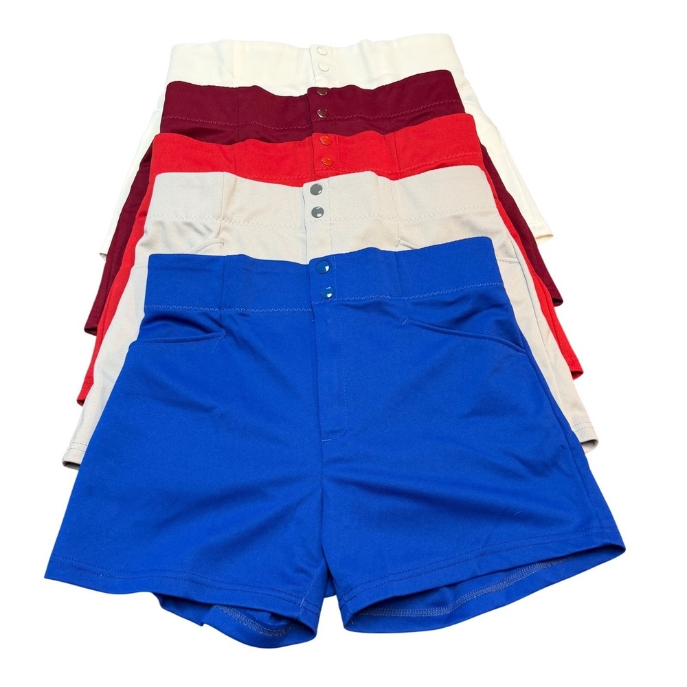 Men's Athletic Shorts - Blue, Red, Maroon, Cream Multi-Pack